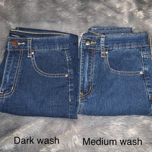 Dark wash forever21 dark wash skinny ankle jeans